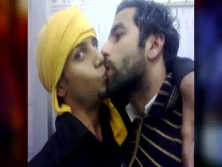 Kissing Indian gay