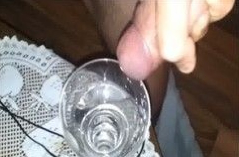 Indian gay boy jerks and store cum in cup