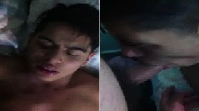 College hostel gay porn of Junior sucks dick of Senior
