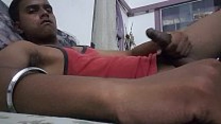 Punjabi desi gay boy masturbating his big dick at IMO chat