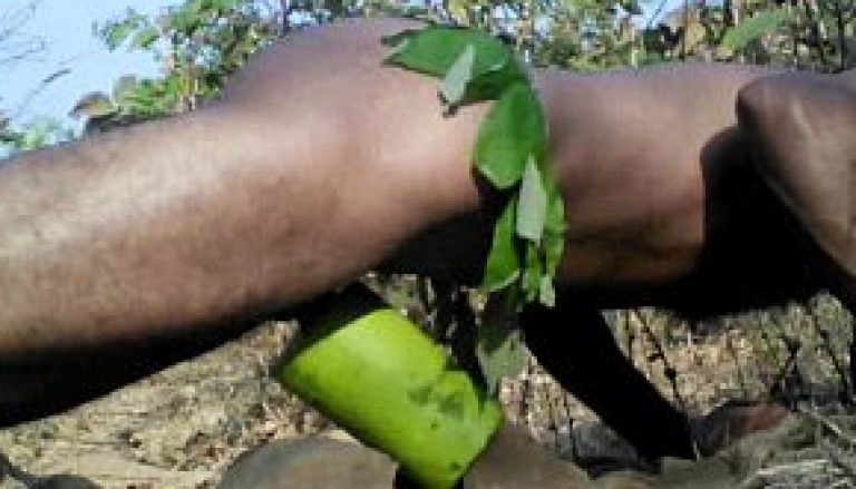 Tarzan Bangali Indian desi gay guy masturbation in jungle wood